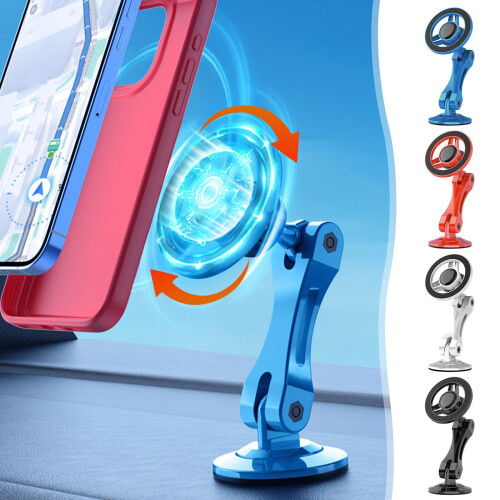 Car Phone Mount Magnetic 360 Rotating Dashboard Holder