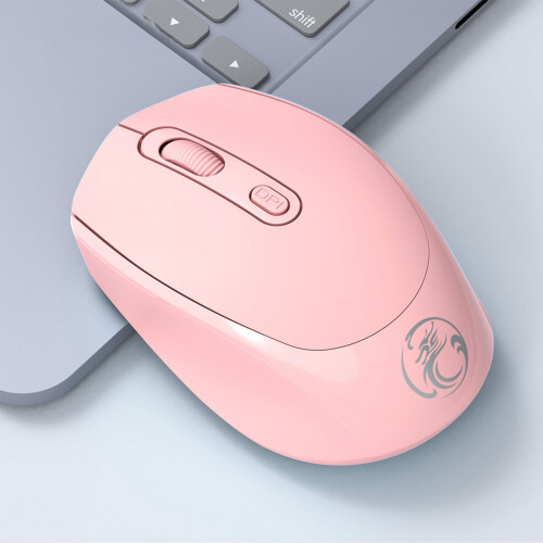 Mouse ergonomico wireless Bluetooth silenzioso (Bluetooth 5.0 + USB/2.4G), batteria a lunga durata, comodo per ufficio e intrattenimento.