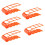 TV Remote Control Stand Orange Desktop Storage Rack 1