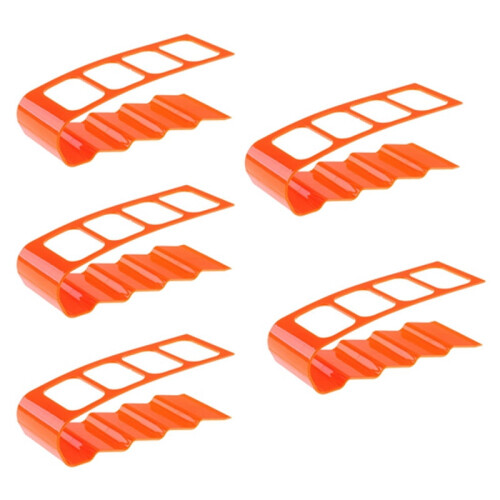 TV Remote Control Stand Orange Desktop Storage Rack