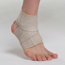 (skin colour) 2pcs Elastic Compression Bandage Wrap Wrist Ankle Elbow Band Knee Brace Calf Support