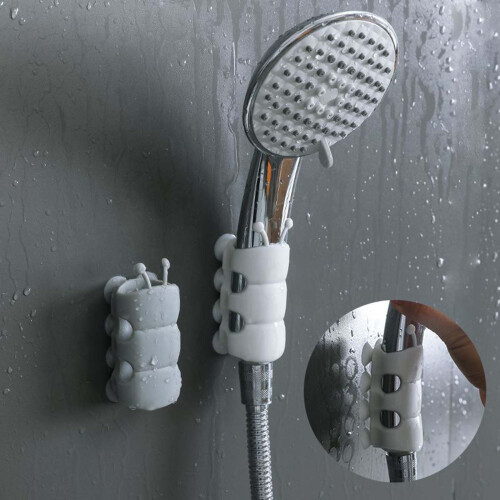 Suction Cup Shower Head Mount - Removable Bathroom Fixture