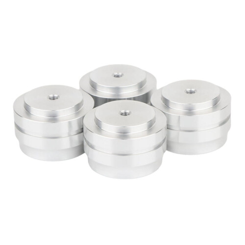 Aluminium Speaker Feet Spikes 4PCS Silver