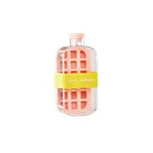 Pink 800ml 2-in-1 Ice Maker Ice Cube Tray & Water Bottle, Touch-Free Silicone Ice Cube TrayIce Cube Bottle, 2 in 1 Touch-Free Ice Cube Tray Water Bott