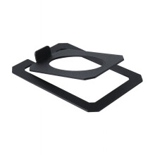 Metal Desktop Speaker Stand Black Tilt Adjustable