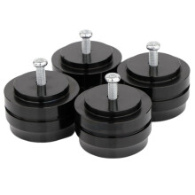 Aluminium Speaker Feet Spikes 4PCS Black