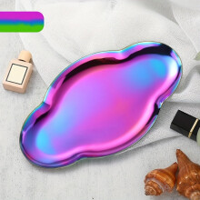 Cloud-shaped stainless steel tray 1 pc