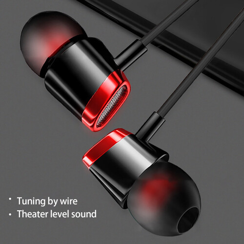 In-ear wired earphones with microphone 3.5mm 2