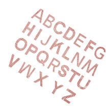 Mini iron-on alphabet patches for clothing, 26 letters