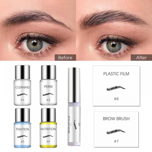FACEGA eyebrow tint gel and stencil kit 1 set 1