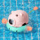 Christmas lights outdoor USB rechargeable pig-shaped front 4