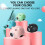 Christmas lights outdoor USB rechargeable pig-shaped front 5