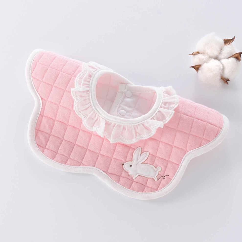 Baby bib waterproof lace 360 rotatable 4-layer