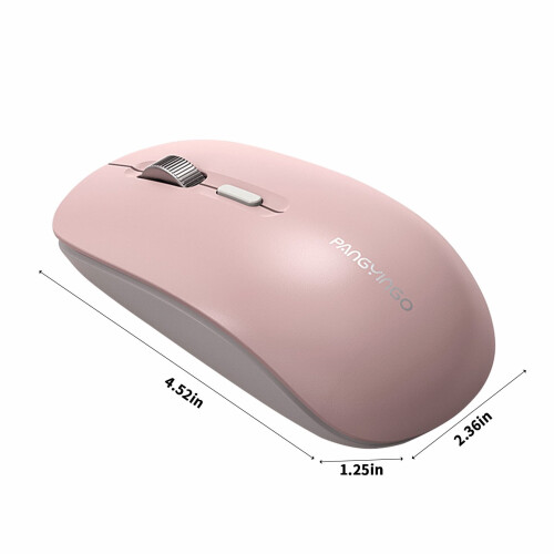 Wireless Silent Mouse Dual-Mode Ergonomic 1pc 2