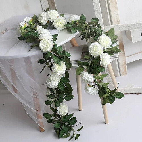 Artificial Peony Vine Garland 180 cm 1