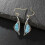 Turquoise Drop Earrings Bohemian Style 1 Pair 4
