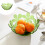 Transparent Petal-Shaped Fruit Plate Plastic 1 Piece 2