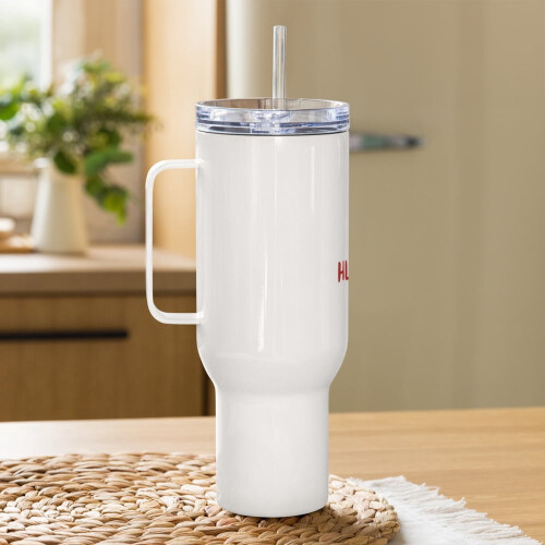 Travel mug with handle by HL Burdette 40 oz 1