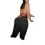 Women's black halter unitard sleeveless 2