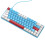 Jacenvly 68-key mechanical keyboard with blue switches and 4