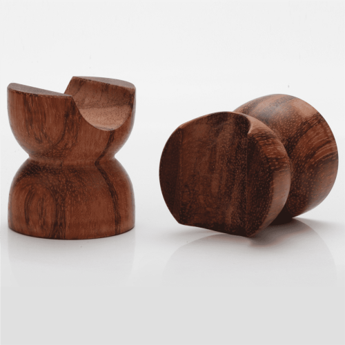 Rose Wood Cable Bracket Stand with Shock-Absorbing Feet 2