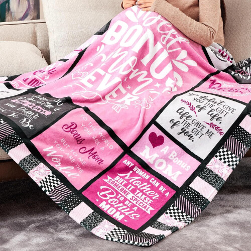 Couverture rose pour maman 127 x 152 cm 2