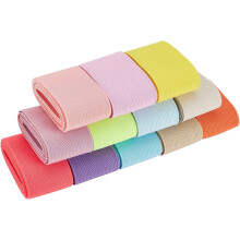 Elastic Ribbon 1.5 Inch 13 Yards 12 Colors