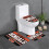 Conjunto de 3 tapetes de banheiro com o tema Bengals, antiderrapante, 80 x 50 cm (31,5 x 20 polegadas). 1