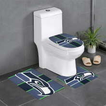 Zestaw dywaników łazienkowych Seahawks Team3Piece, dywan antypoślizgowy do łazienki, 24 x 16 cali