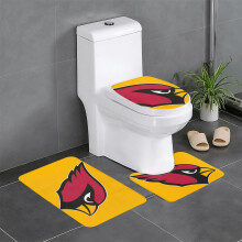 Cardinals Team 3-delt badeværelsestæppesæt, skridsikkert badeværelsestæppe 61x43 cm