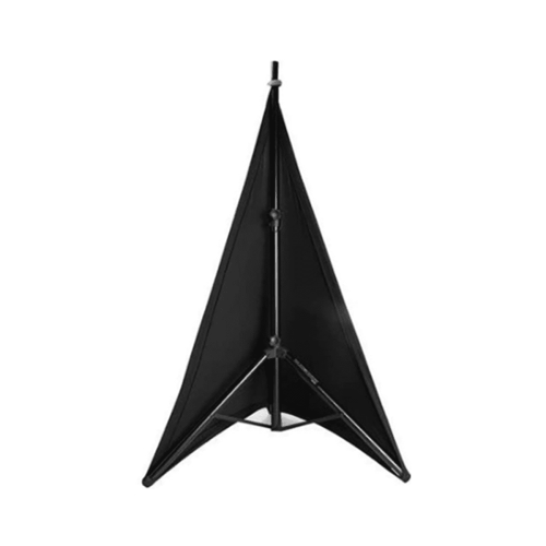 Speaker Stand Cover Black Adjustable Retractable 1pc 2