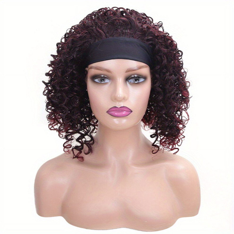 Deep Wave Synthetic Wig for Women 12 Inch