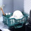 (Green) Double Layer Kitchen Dishes & Utensils Drying Organizer Rack, Dish Drying Rack 3