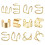Limei leaf star ear cuff set 12 pcs minimalist no-piercing 3