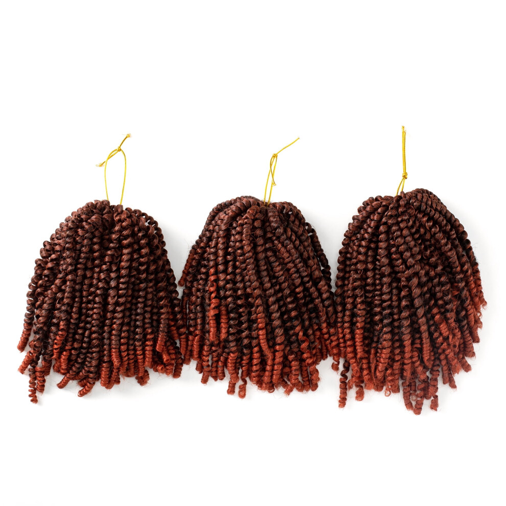 Spring Twist Crochet Braids Afro Kinky Curly 8 inch 3 packs