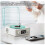 (Sea Salt White) Lumena Lamp Record Player, Waves Vinyl Bluetooth Speaker with 4 Modes Adjustable 2