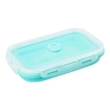 Faltbare Silikon-Lunchbox, Lunchbox für Kinder für die Schule – Faltbare Lunchbox, mikrowellengeeignete Lunchbox, tragbare Lunchbox aus Kunststoff