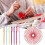 Plastic Sweater Needle 7cm Colored 100 per Pack 3