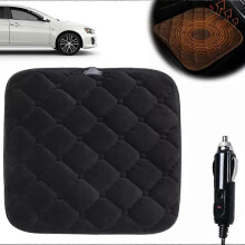 (Cigarette Lighter, black) Portable Heated Seat Cushion,Car Seat Cover for Winter Driving Heated Seat Cover