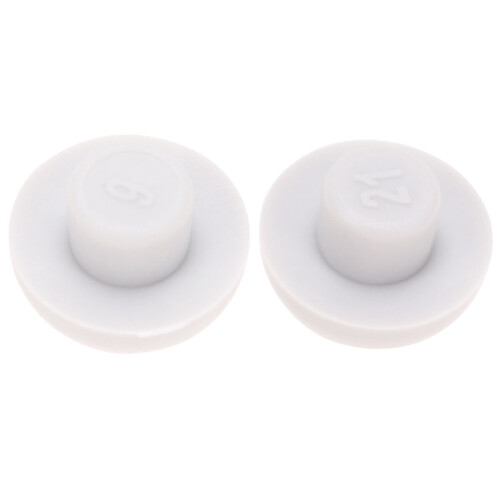 Toilet Seat Bumper Gasket Set Grey 2 pcs 2