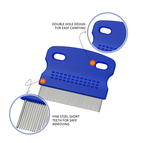 Pet flea comb for dogs and cats 6 pieces 1