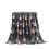 Christmas Sherpa Throw Blanket Snowman Pattern Grey 1