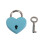 Metal Heart-Shaped Drawer Lock Red 1pc 6