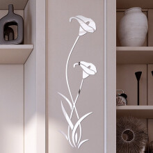 3D flower acrylic wall sticker modern home decor 1 piece