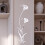 3D flower acrylic wall sticker modern home decor 1 piece 1