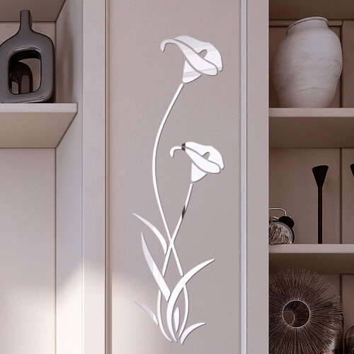 3D flower acrylic wall sticker modern home decor 1 piece