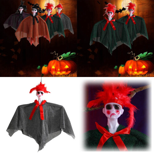 Hanging Witch Doll Decoration Indoor Outdoor 1pc