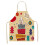 Christmas Kitchen Apron Black Red Plaid Adjustable 1