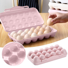 Kitchen Refrigerator Egg Box with 18 Grids
