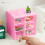 Transparent Drawer Storage Box with Leather Band 2PCS 1